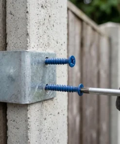 Alternative view of Concrete Screws Anchor Blue Flat Head Screws High Low Thread Pointed Countersunk Cement Screw for Fixing Brick Walls Concrete