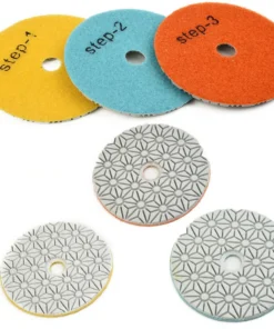 1 PC 4 Inch 100mm Dry/Wet Diamond 3 Step Polishing Pads Granite Concrete Marble Polishing Use Grinding Discs Set Power-Tools - Image 6