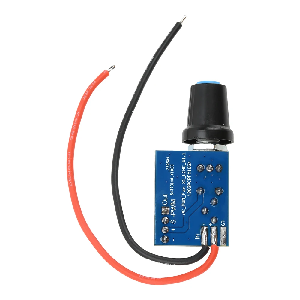 4 Pin PWM Fan Speed Motor Controller With Knob Switch 1-Channel Fan Speed Regulator Electrical Equipment Governor For Laptop Fan - Image 6