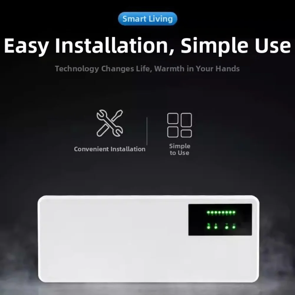 GA-106 8-Zone Central Heating Controller Wall-Mounted Boiler Pump And Valve Actuator Control Box For Floor Hot Water Management - Image 4