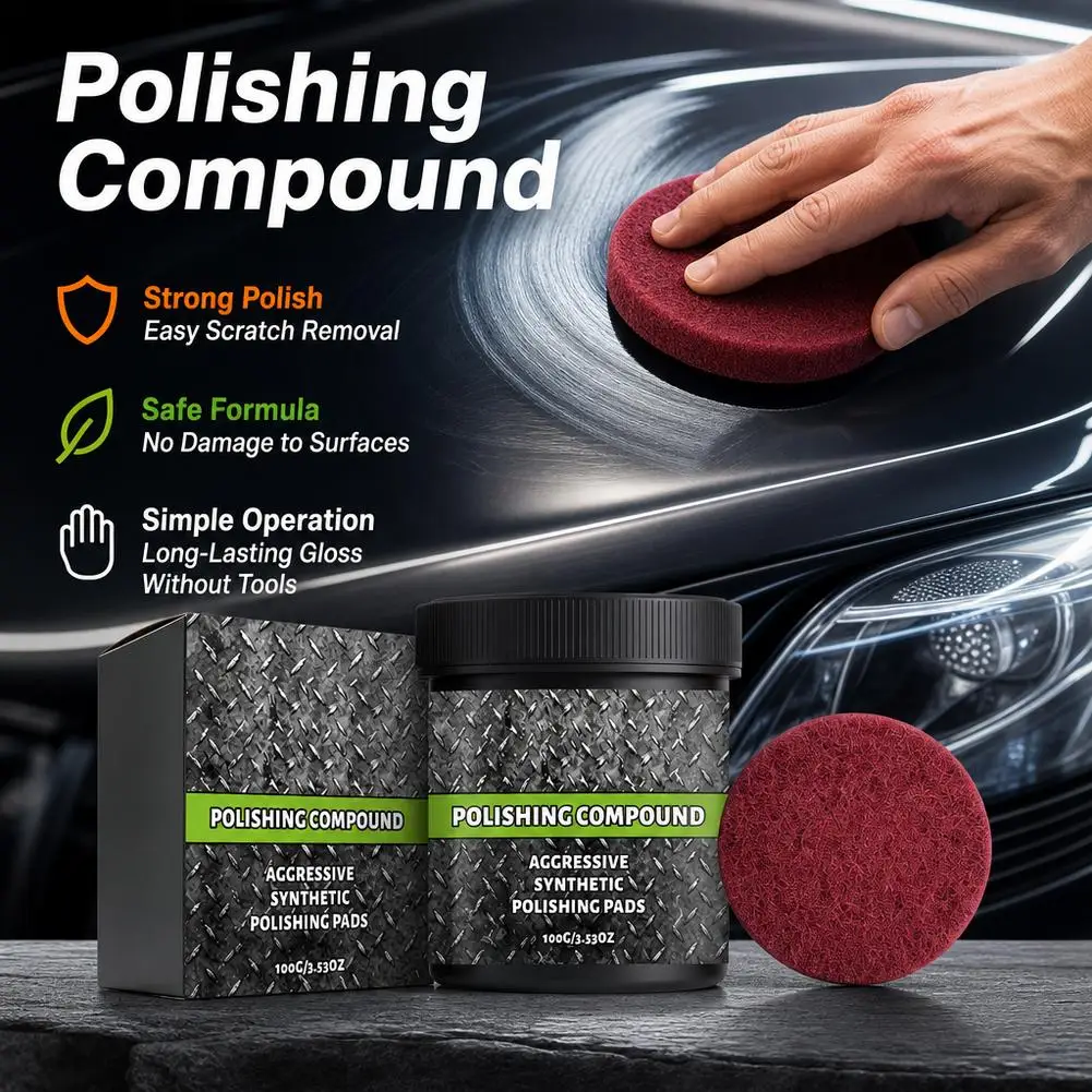 Polishing Paste Effectively Polishes And Brightens,Materials Are Gentle And Long-lasting Texture polishing Easy Scratch Removal - Image 2