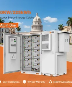 50kW Outdoor All in One Energy Storage System Build in BMS for Solar PV Backup Factory Warehouse Custom