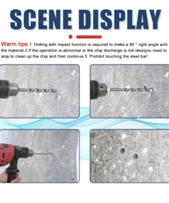 Alternative view of Concrete Drill Bits for Drills Cross Tips 2 Cutters For Walls/Bricks/Concrete Hard Alloy Masonry Drilling Bits Impact Drill Bit