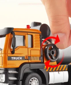 Cement Mixer Transport Truck Sounds & Light Pull Back Car Simulation Diecast & Toy Vehicles 1:50 Alloy Model Holiday Gifts - Image 4