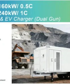 Alternative view of C I BESS Manufacturer 261kWh Mobile Energy Storage System Integrated EV Charging with PCS EMS BMS Custom