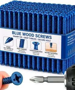 Concrete Screws Anchor Phillips Screws Blue Countersunk Cement Screw for Fixing Brick Wall Concrete Fasteners Hardware Supplies