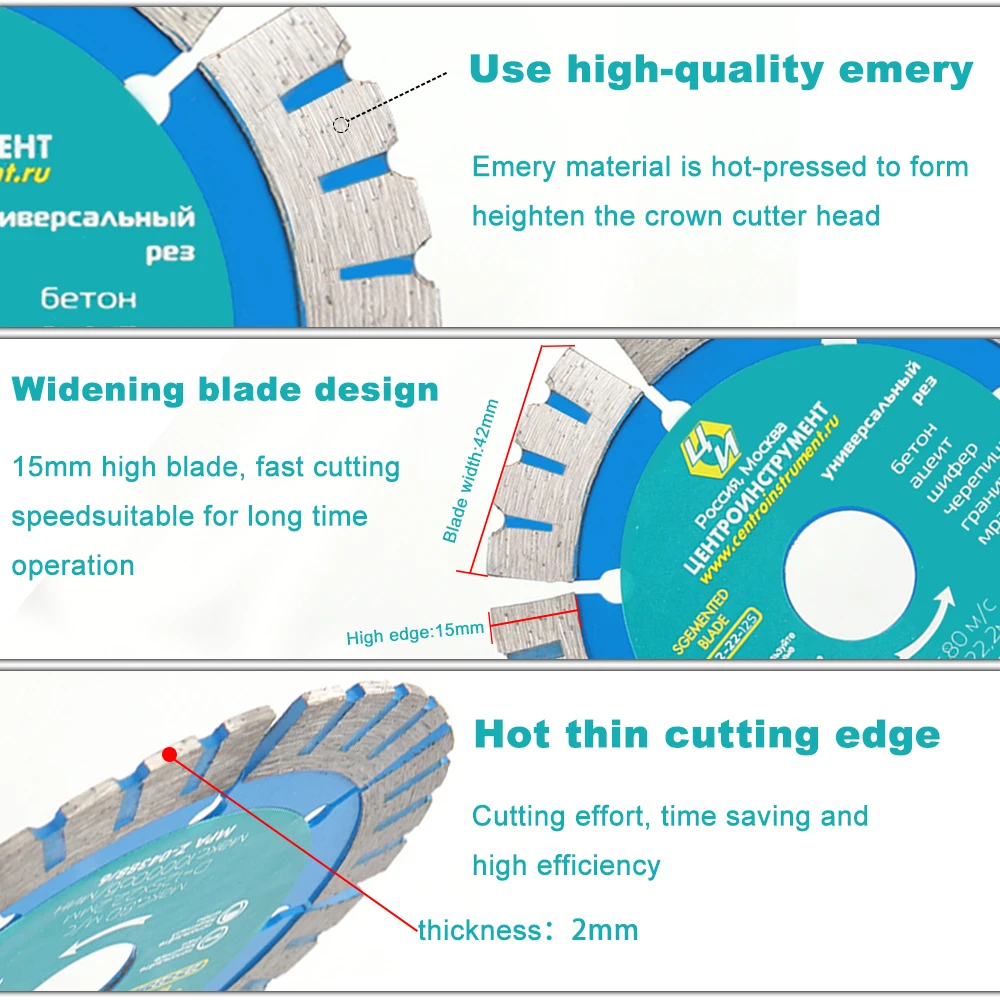 5'' 125mm Dry/Wet Use Diamond Saw Blade for Concrete Asphalt road surface stone cutter blade cutting circular Cutting Tools - Image 4