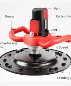 Alternative view of 220V Electric Concrete Wall Smoothing Machine Wall Grinding Polisher for Home Renovation, Putty & Floor Finishing Tools