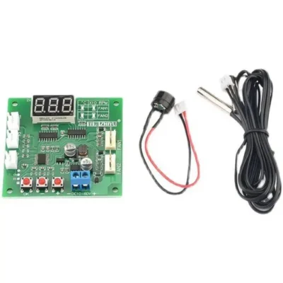 4 Wire PWM Fan Controller 2 Channel DC 12V 24V Temperature Sensor Board for FPGA Heat Sink Cooling