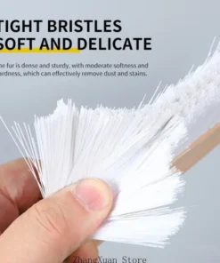 Concrete Work Brush with Handle for Texturing Curbs and Flatwork, Removing Loose Mortar, Cleaning Equipment, and Rinsing with