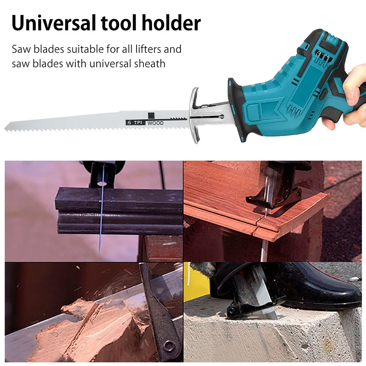 10Pcs Reciprocating Saw Blades Multi-Purpose Saber Saw Handsaw for Wood Metal Plastic Pipe Cutting Power Tool Accessories - Image 2