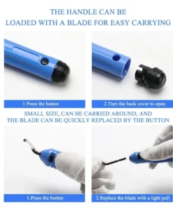 Trimming Knife Scraper Deburring Tool Deburring Cutters Set Burr Remover Hand Tool for Wood Plastic Aluminum Copper and Steel - Image 3