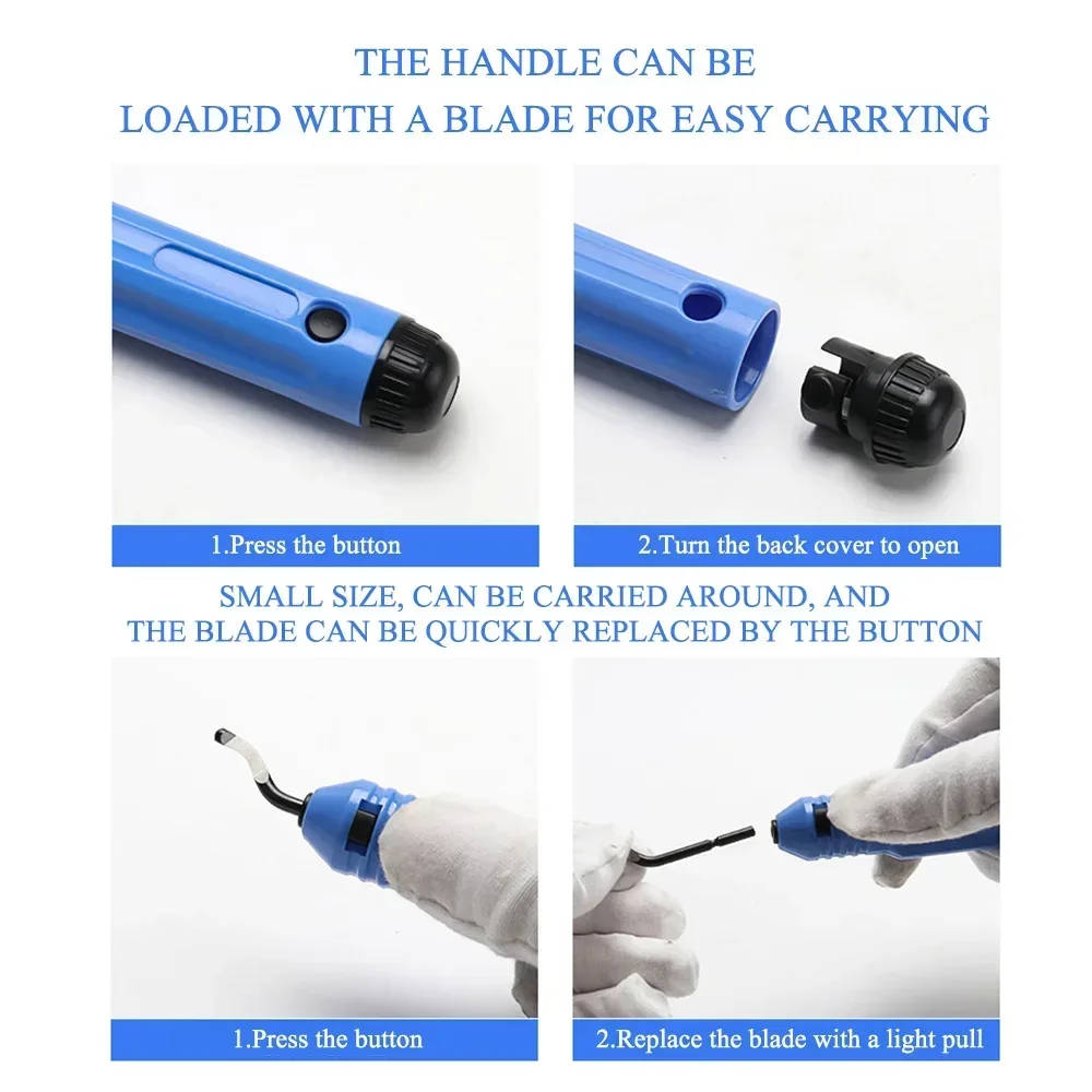 Trimming Knife Scraper Deburring Tool Deburring Cutters Set Burr Remover Hand Tool for Wood Plastic Aluminum Copper and Steel - Image 3