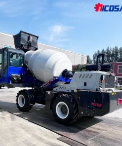 High Efficiency Good Price Self Loading Concrete Mixer with Pump Cement Concrete Mobile Tricycle Truck Mixer for Sale