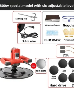 Concrete Power Trowel Troweling Machine 220V Wall Putty Grinder Surface Leveling for Floor Cement Finishing - Image 13