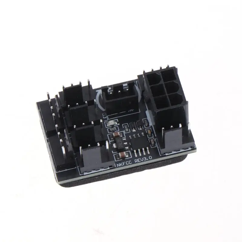 Computer Case Miner Fan Speed Controller DC 12V 8-Channel Fan Hub PWM High-Power Violent Fan Controller Fan Governor - Image 4