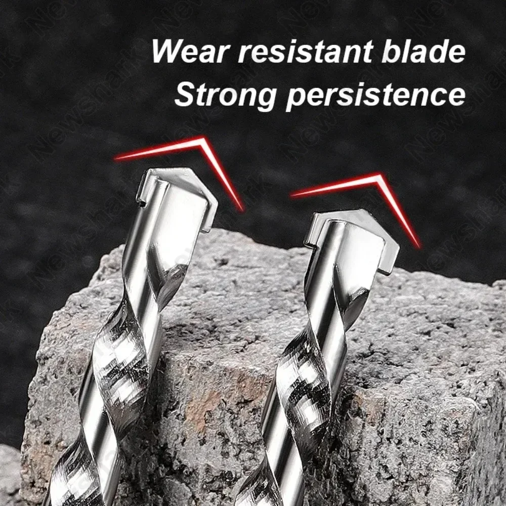 1 Set Multi Functional Concrete Wall Cement Brick Drill Bits Alloy Impact Drill Bits Straight Shank Construction Drill Bits - Image 6