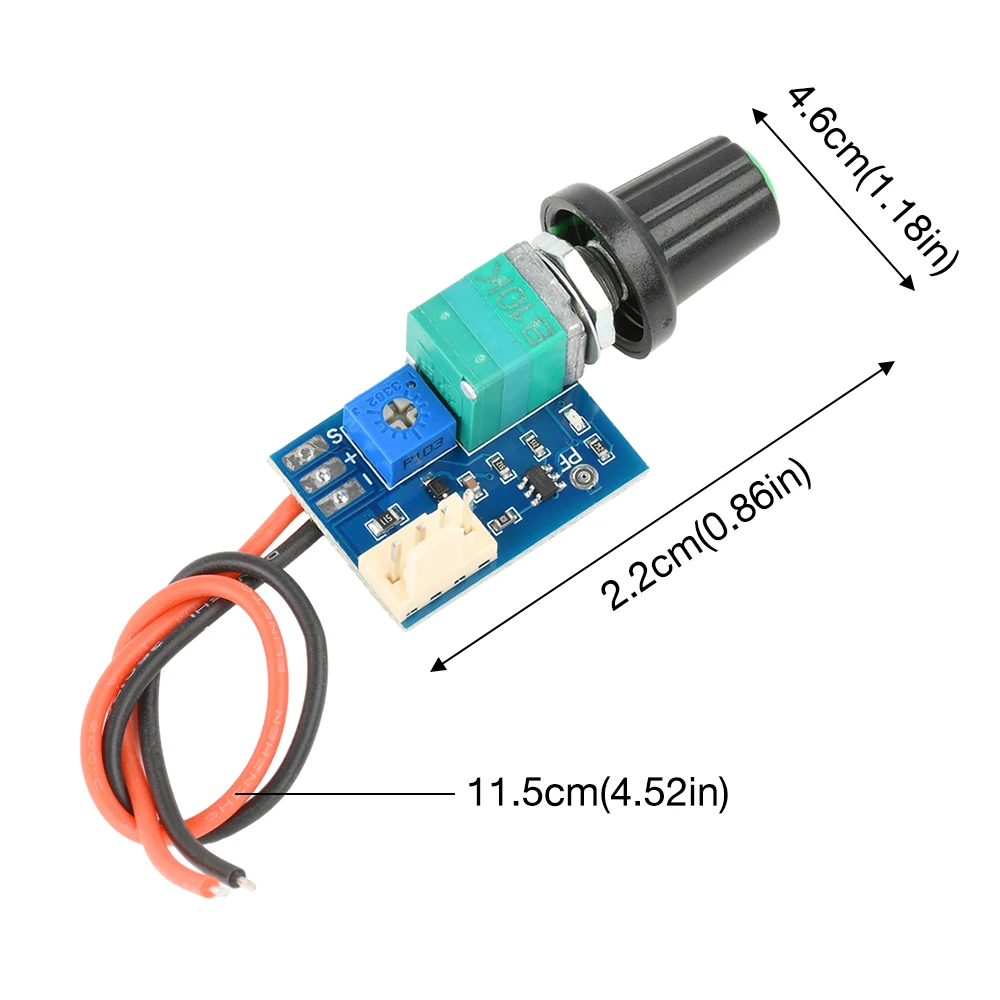 DC 12V Fan Motor Controller 4 Wire PWM Fan Speed Control Module Computer Temperature Control Switch Mini 3A Fan Speed Regulation - Image 6