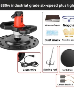 Concrete Power Trowel Troweling Machine 220V Wall Putty Grinder Surface Leveling for Floor Cement Finishing - Image 7
