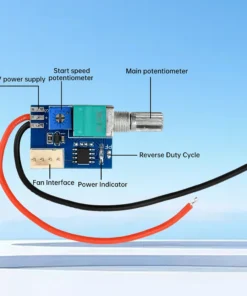 4 Pin PWM Fan Speed Motor Controller With Knob Switch 1-Channel Fan Speed Regulator Electrical Equipment Governor For Laptop Fan - Image 4