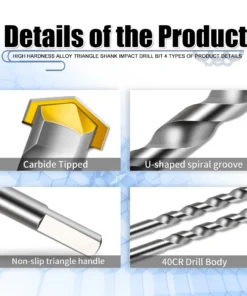 Concrete Drill Bits for Drills Cross Tips 2 Cutters For Walls/Bricks/Concrete Hard Alloy Masonry Drilling Bits Impact Drill Bit - Image 5