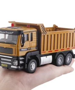 Cement Mixer Transport Truck Sounds & Light Pull Back Car Simulation Diecast & Toy Vehicles 1:50 Alloy Model Holiday Gifts - Image 3