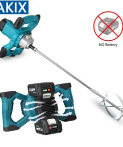 6 Speed Electric Paint Concrete Mixer Brushless Handheld Paddle Ice Mix Mixer Adjustable Electric Mixing Rod For Makita Battery