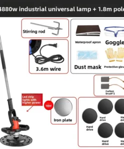 Concrete Power Trowel Troweling Machine 220V Wall Putty Grinder Surface Leveling for Floor Cement Finishing - Image 17