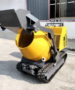 Mini Concrete Dumper 750kg Hydraulic Dump Truck Mixer Loader High Efficiency Tracked Dumper Customized Color