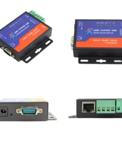 Alternative view of USR-TCP232-306 Low cost RS232 RS485 RS422 serial to network ethernet converter with web page function building automation