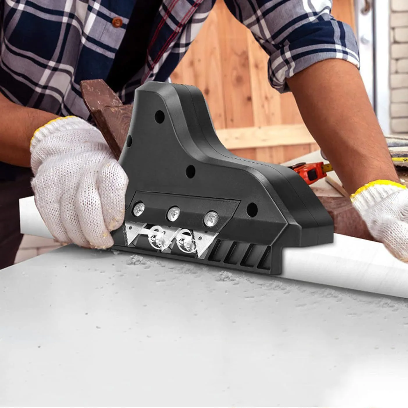 Plasterboard Quick Cutter Board Edger Fast Cutter Planer Drywall Wood Edger Chamferer Tool Woodworking Hand Cutting Angle Tools - Image 4