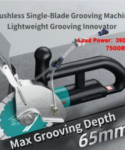 BODA Brushless Wet/Dry Cut Off Saw 7500RPM, Single Piece Concrete Circular Saw Groover for Tile, Brick, Masonry Water/Dust Proof