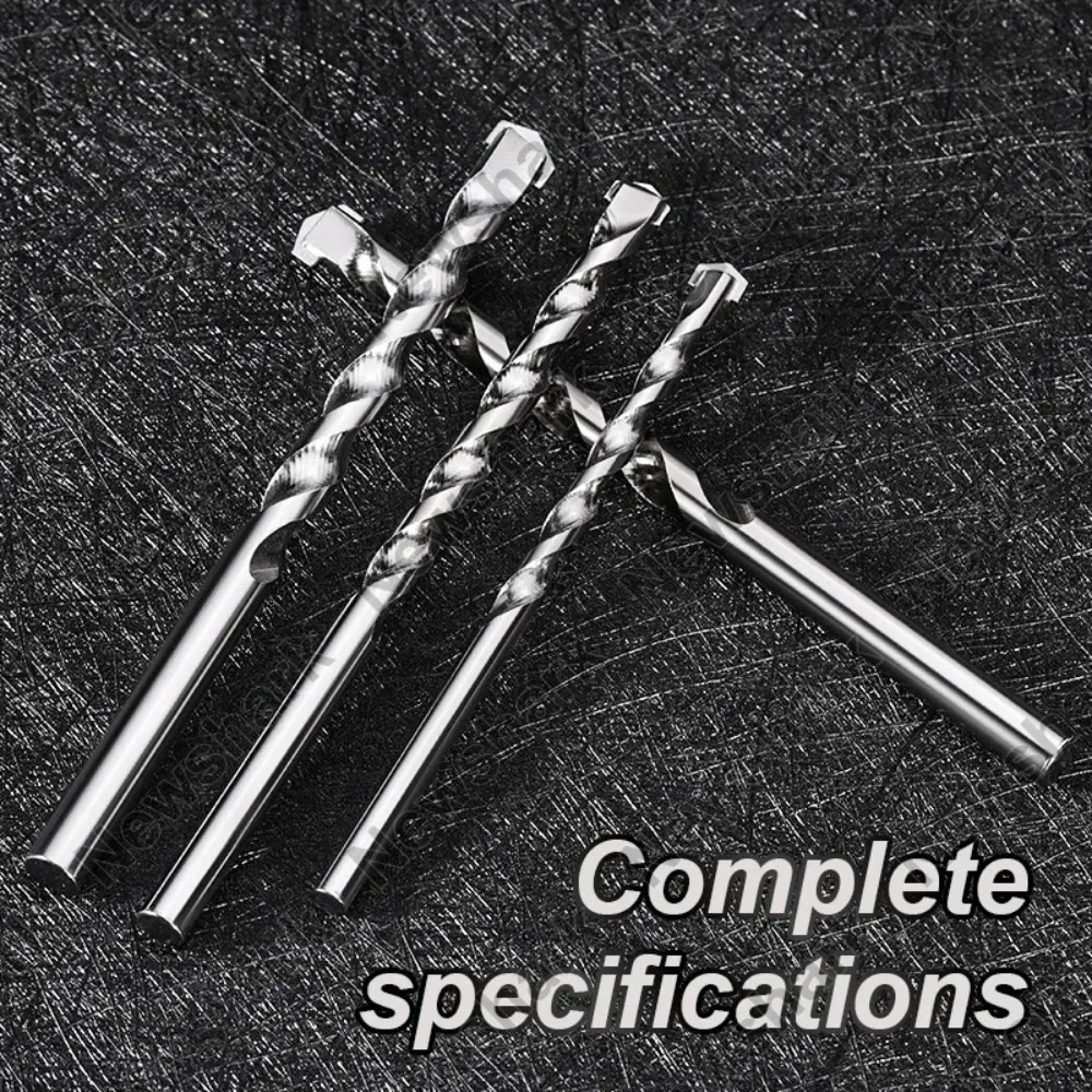 1 Set Multi Functional Concrete Wall Cement Brick Drill Bits Alloy Impact Drill Bits Straight Shank Construction Drill Bits - Image 2