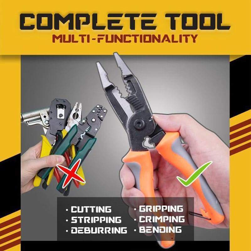 Wire Stripper 8 Inch Multi-function Electrician's Pliers Wire Stripper - Image 6