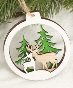 Alternative view of Creative Christmas Decorative Wood Products Small Pendant