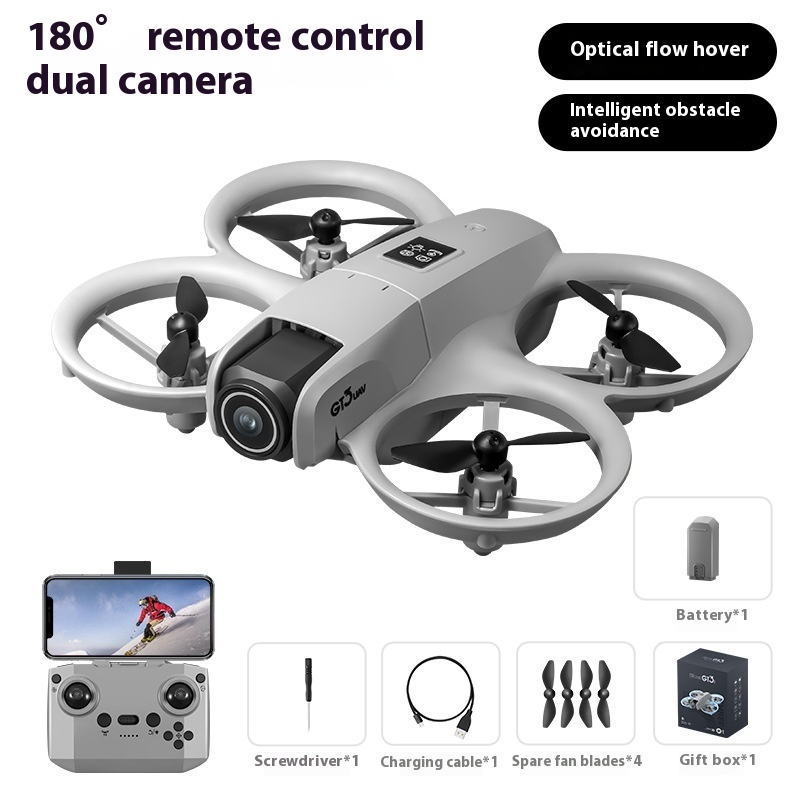 GT3 Mini Aerial Photography Obstacle Avoidance Crossing Machine Double Camera Light - Image 5
