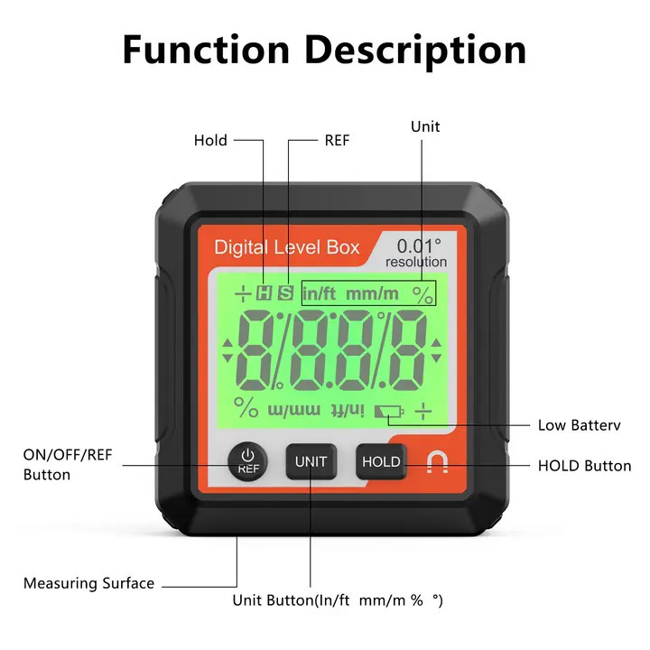 Digital Electronic Protractor Inclinometer Level - Image 4