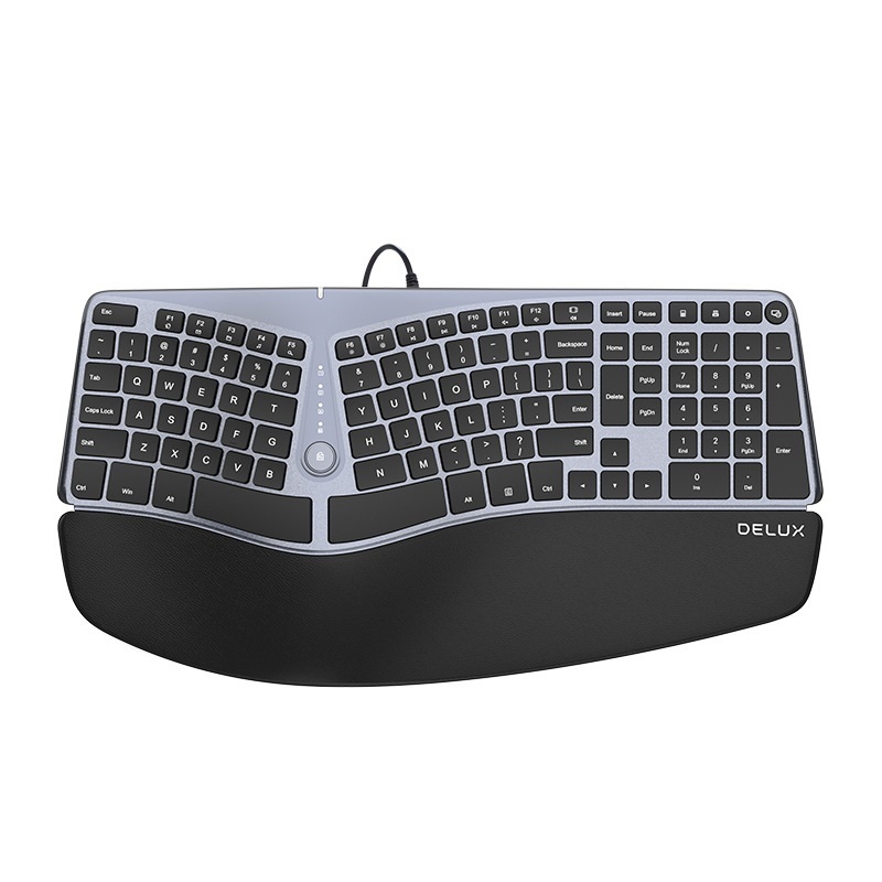 GM901 Ergonomic Keyboard Bluetooth 2.4 Wireless Silent - Image 3