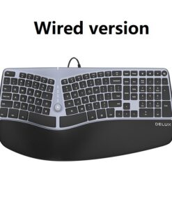GM901 Ergonomic Keyboard Bluetooth 2.4 Wireless Silent - Image 6