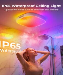 Ultra Slim Rechargeable Motion Sensor Ceiling Light