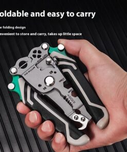 Alternative view of Folding Multifunctional Wire Stripper Pliers Tool