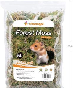 5L Forest Moss Soft Natural Moss Bedding Nesting for Dwarf Syrian Hamsters, Gerbils, Mices, Degus or Other Small Animal - Image 5