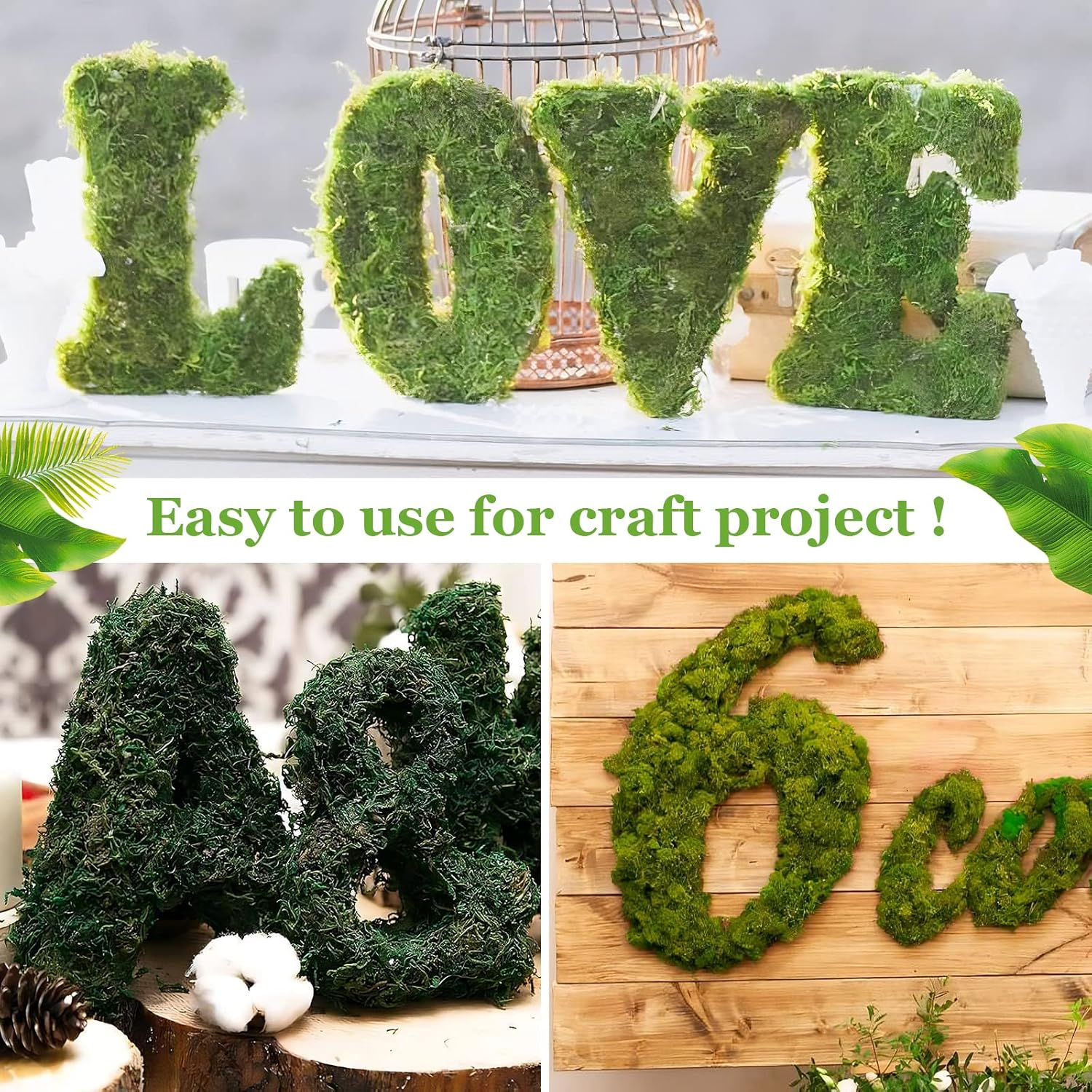 1.3LB Natural Moss Artificial Fake Moss Alternative for Plants Indoor - Image 5