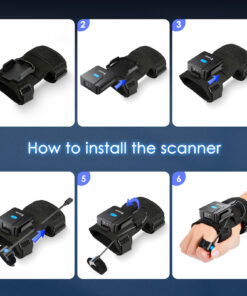 Portable Two-dimensional Wrist Barcode Scanner Gloves Bluetooth Scanner - Image 4