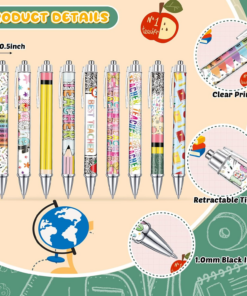 Alternative view of 18 Pcs Teacher Desk Accessories, 9 Set Sticky Note & Pens