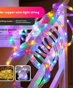 Alternative view of LED Solar Tube Lighting Chain Courtyard Decoration