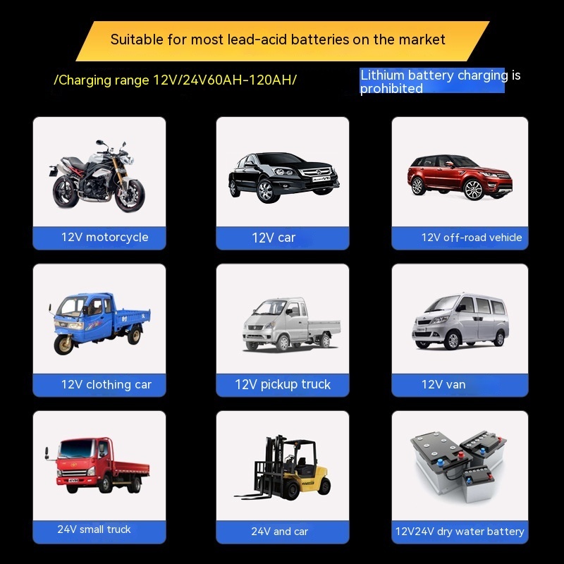 Car Motorcycle Storage Battery Charger - Image 4