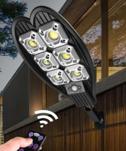 Remote Control Outdoor Solar Yard Light Human Sensing LED Street Lamp