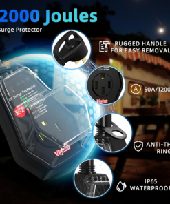 Alternative view of 50A RV Surge Protector, 12000J, Circuit Analyzer, Replaceable Module