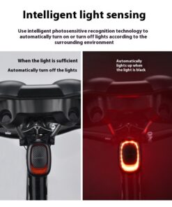 Alternative view of Bicycle Taillights Turn Intelligent Sensing Brake Lights